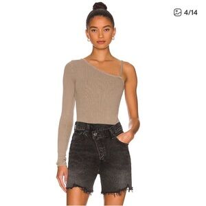 AGOLDE Mika One Shoulder Bodysuit - M